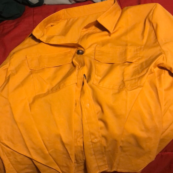 Yellow button up - Picture 1 of 1